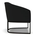 Ver imagem 4 de Kit 2 Poltronas Stella Linho Preto A79 Base Industrial Preto - D’Rossi