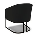 Ver imagem 5 de Kit 2 Poltronas Stella Linho Preto A79 Base Industrial Preto - D’Rossi