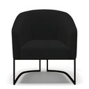 Ver imagem 3 de Kit 2 Poltronas Stella Linho Preto A79 Base Industrial Preto - D’Rossi