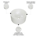 Ver imagem 3 de Cuba Pia para Banheiro Redonda 26cm Celine C08 Bege - Mpozenato