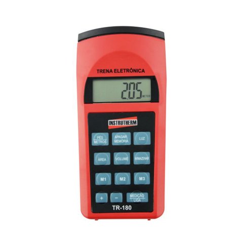 Trena Ultrassônica Digital Mira Laser Escala 0,91 A 15,00m Área Volume Portátil Tr-180