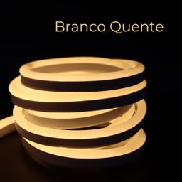 Mangueira Led Neon Branco Quente 3k 120leds/m 110v 23 Metros - 2