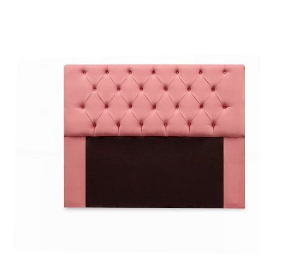 CABECEIRA MIRAGE CASAL 1,40 SUEDE ROSA - 2