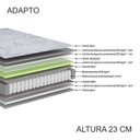 Ver imagem 3 de Colchão Solteiro Americano Ecoflex Molas Ensacadas Adapto - 096x203