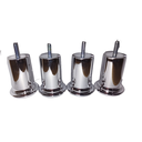 Ver imagem 2 de Kit 6 Pés Cromado para Cama Box com 8cm de Altura Resistente