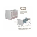 Ver imagem 5 de Quarto Infantil Completo Jujuba 3 Peças (guarda Roupa+cômoda+berço) Nature/branco - Permóbili