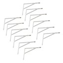 Ver imagem 1 de Kit Suporte Prateleira com 12 Peças em Aço Mão Francesa 15x10