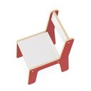 Ver imagem 3 de Cadeira Infantil Vermelha MDF com Encosto Montessori Escolar Quarto Brinquedoteca Crianca