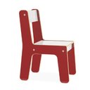 Ver imagem 2 de Cadeira Infantil Vermelha MDF com Encosto Montessori Escolar Quarto Brinquedoteca Crianca