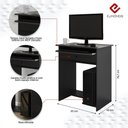 Ver imagem 4 de Mesa de Computador Pratica com Gaveta: Preto