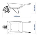 Ver imagem 3 de Carrinho de Mão Caçamba Metálica Extra Forte 65 Litros Braço Metálico