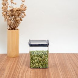 Pote de acrílico 870ml com tampa transparente quadrado empilhável - Oikos - 5 Pote de acrílico 870ml com tampa transparente quadrado empilhável - Oikos - 5