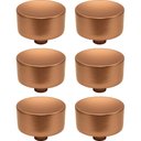 Ver imagem 1 de Conjunto de 6 Puxadores 194 Yuma Ponto Cobre para Móveis Armários e Gavetas