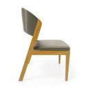 Ver imagem 7 de Cadeira Amanda Madeira Maciça Estofada para Mesa de Jantar Veludo Chumbo 109
