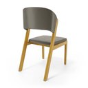 Ver imagem 5 de Cadeira Amanda Madeira Maciça Estofada para Mesa de Jantar Veludo Chumbo 109