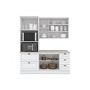 Ver mais imagens de Cozinha Compacta 3 Peças com Paneleiro Torre Quente Branco