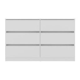 Cômoda com 6 Gavetas 120cm Multimóveis Mp4396 Branco - 4