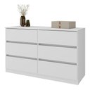 Ver imagem 2 de Cômoda com 6 Gavetas 120cm Multimóveis Mp4396 Branco