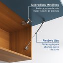 Ver imagem 6 de Armario Aéreo Planejado Porta Basculante 80cm Soho CabeCasa MadeiraOriginals Freijó/Azul