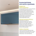 Ver imagem 7 de Armario Aéreo Planejado Porta Basculante 80cm Soho CabeCasa MadeiraOriginals Freijó/Azul