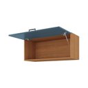 Ver imagem 4 de Armario Aéreo Planejado Porta Basculante 80cm Soho CabeCasa MadeiraOriginals Freijó/Azul