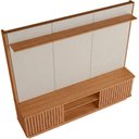 Ver mais imagens de Estante Painel para TV 75 pol 180cm Michaelis L05 Canela Off White Fosco - Lyam Decor