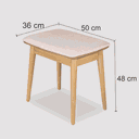 Ver imagem 3 de Banqueta para Penteadeira Liva Rosa