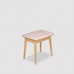 Banqueta para Penteadeira Liva Rosa - 2