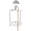Ver imagem 2 de Mesa de Apoio Lateral Morada Branco/bronze