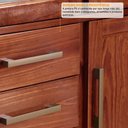 Ver imagem 6 de Guarda-roupa Casal Novak 10 Portas 3 Gavetas com Espelho Madeira Maciça Mogano - Pnr Móveis