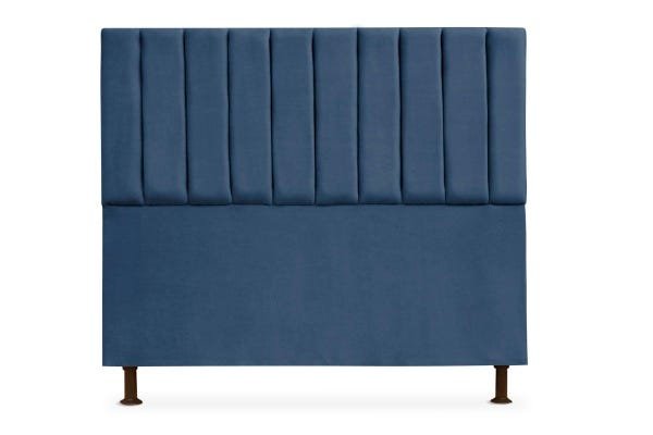 CABECEIRA CANCUN SOLTEIRO 90CM SUEDE AZUL MARINHO - 1