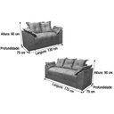 Ver imagem 7 de Sofá 2 e 3 Lugares Vermelho 608 Paris