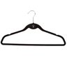 50 Cabides Veludo Slim Finos Antideslizantes Preto Begônia - 3
