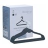 50 Cabides Veludo Slim Finos Antideslizantes Preto Begônia - 2