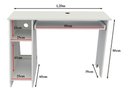 Ver imagem 2 de Mesa P/ Computador Jogos Gamer Home Office Escrivaninha - Branco