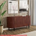 Ver imagem 4 de Buffet Astolfo 3 Portas Castanho com Preto 166cm - 76686