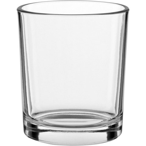 Jogo 6 Peças Copo Baixo de Vidro 220ml Transparente 8x7x7cm Água Suco Drinks Bar