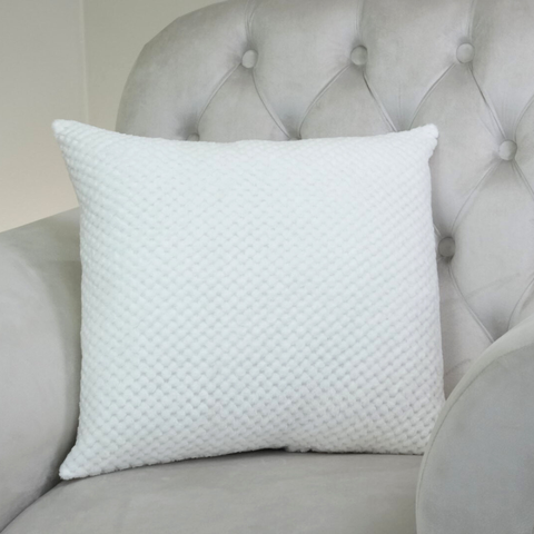 Capa de Almofada Soft 45 X 45cm Tecido Jacquard de Poliéster Macia com Zíper Palha