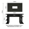 Mesa para Computador Gamer Madesa 9409 e Painel para Tv até 58 Polegadas - Preto - 3