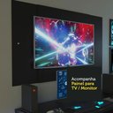 Ver imagem 5 de Mesa para Computador Gamer Madesa 9409 e Painel para Tv até 58 Polegadas - Preto