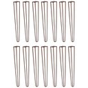 Ver imagem 1 de Kit 14 Pés de Metal 60 CM Hairpin Legs Mesa de Canto Aparador Bronze