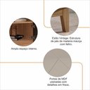 Ver imagem 6 de Rack Adria 1.60 Off White/noce - Casa D Móveis