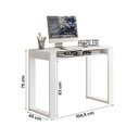 Ver imagem 4 de Escrivaninha Office Move com Nichos Branco Fosco