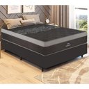 Ver imagem 1 de Cama Box Conjugado Casal com Colchão 138x70x188 Black Comfort Gazin Cr35339 Preto