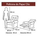 Ver imagem 5 de Poltrona do Papai Reclinável Clio Matrix Cor:suede Capuccino