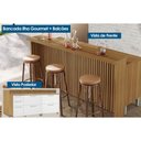 Ver imagem 5 de Bancada Ilha Cozinha Burguesa C/ 3 Portas e 4 Gavetas Freijó/branco - Nesher