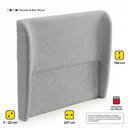 Ver imagem 4 de Cabeceira para Cama Box King Size Liah 195cm Linho Cinza - Abmaza