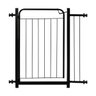 Portão Pet Grade Proteção 80cm Preto Criança Bebê Cachorro Cão com Extensor 10cm Itagold - 1