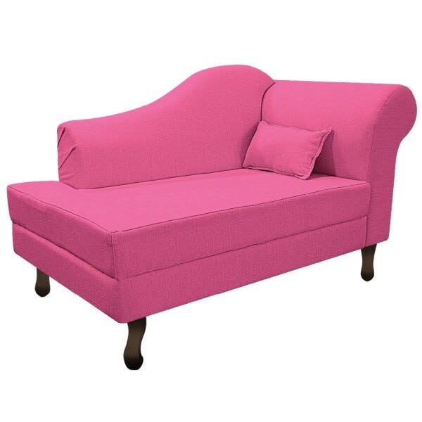 Recamier Rafaela 185cm Lado Esquerdo Corano Pink - Adj Decor - 1