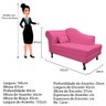 Recamier Rafaela 185cm Lado Esquerdo Corano Pink - Adj Decor - 4